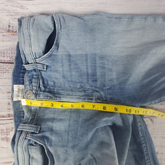 Hudson Barbara High Waist Distressed Crop Jeans Busted Knee Size 31 - Picture 11 of 12